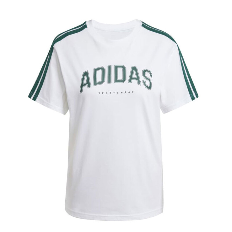 Remera de Mujer Adidas Lounge Soft Side Graphic Blanco - Verde
