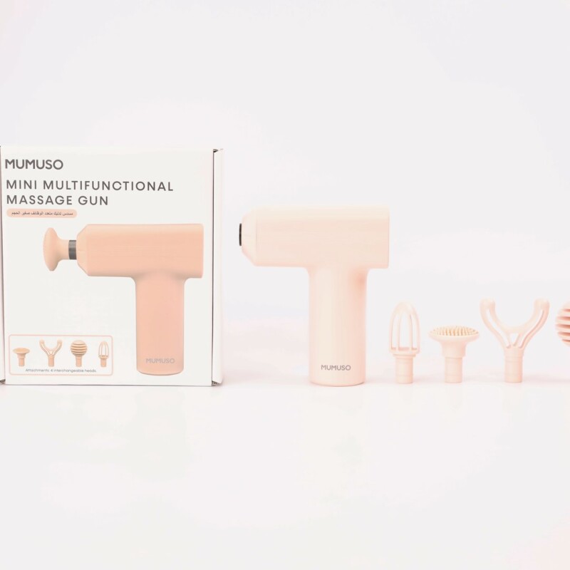 MINI PISTOLA DE MASAJE MULTIFUNCIONAL (ROSA MELOCOTÓN) MINI PISTOLA DE MASAJE MULTIFUNCIONAL (ROSA MELOCOTÓN)
