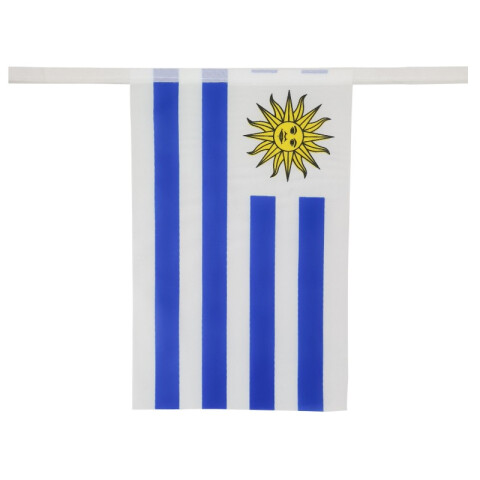 Guía de Banderines Uruguay x6 de Nylon Guía de Banderines Uruguay x6 de Nylon
