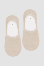 Medias invisibles algodón lisas Beige