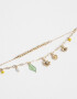 Pulseras Flexibles Flores Pulseras De Flores - Dorado