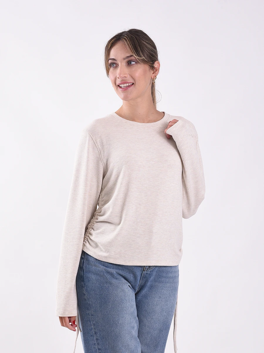 REMERA KAREN - BEIGE CLARO 