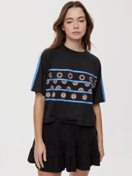 T-SHIRT P.CAKE FELICITATS NEGRO