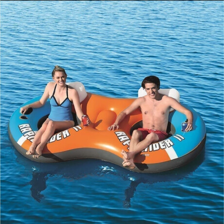 ASIENTO INFLABLE DOBLE RESPALDO Y POSA VASOS ASIENTO INFLABLE DOBLE RESPALDO Y POSA VASOS