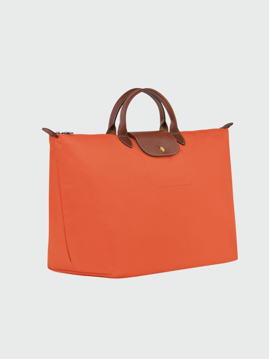Longchamp -Bolso de viaje Longchamp plegable con cierre y asa corta, Le pliage Naranja