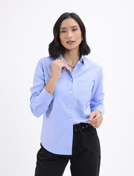 Camisa oxford Lia azul