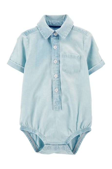 Body tipo camisa jean manga corta (Mercadería sin cambio) 0
