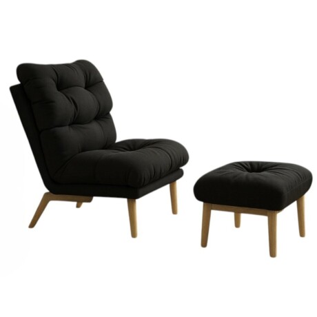 Combo Living Sillón Reclinable + Perchero Base Mármol Negro