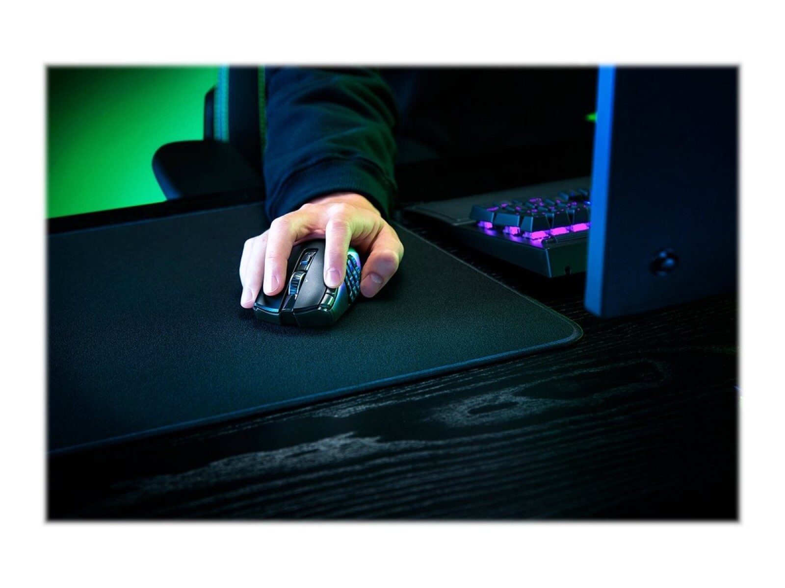 Razer Naga V2 HyperSpeed - Ratón - ratón gaming para MMO - ergonómico - diestro - óptico - 19 botones - inalámbrico - Bluetooth, 