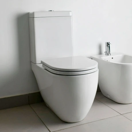 Inodoro Largo 4.5Lt Linea Fontana Ferrum Descarga A 25Cms. No Incluye Mochila Ni Tapa. 000