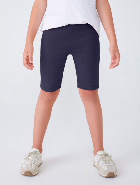 CALZA CICLISTA INFANTIL AZUL OSCURO