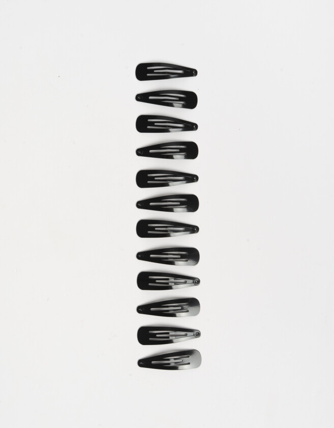 Hebillas Tic Tac Set por 12 Set De Hebillas Tic Tac - Negro
