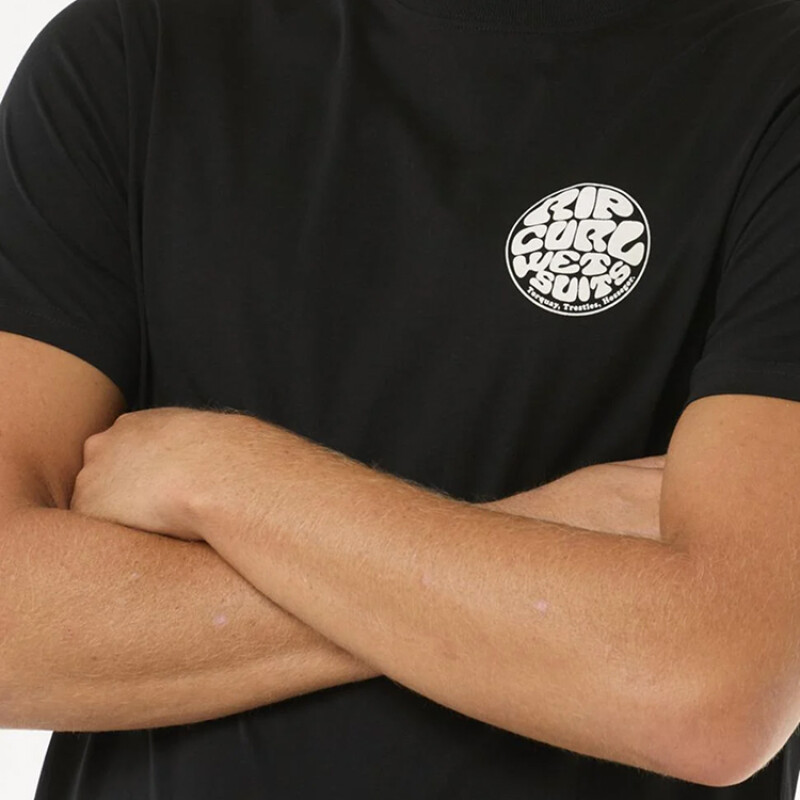 Remera Rip Curl Wettie Icon - Negro Remera Rip Curl Wettie Icon - Negro