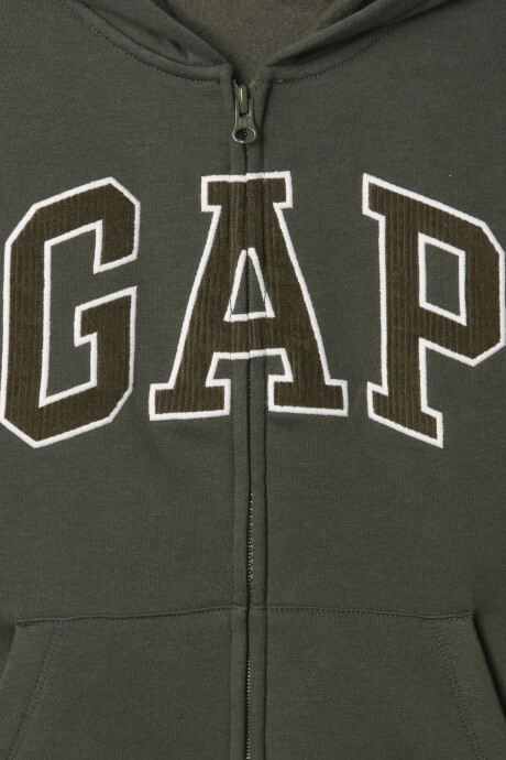Canguro Logo Gap Con Cierre Niño Evergreen 585