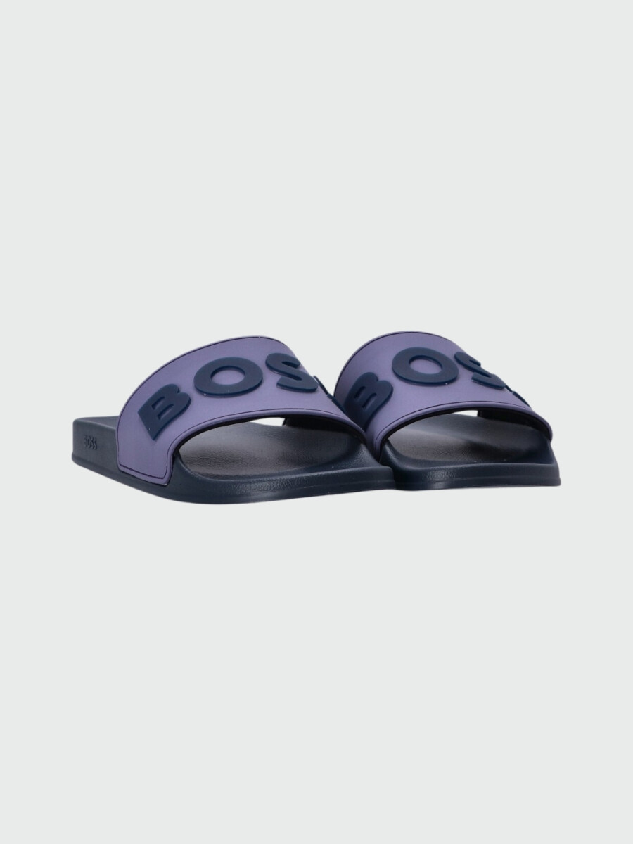 Hugo Boss - Sandalias con Logo en relieve - Violeta 