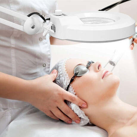 Lámpara Led Profesional Lupa Multifocal Articulada Blanco