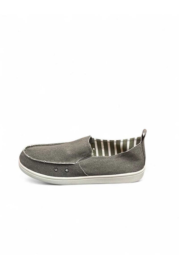 MOCASIN CROCCO LONA FE601 Gris