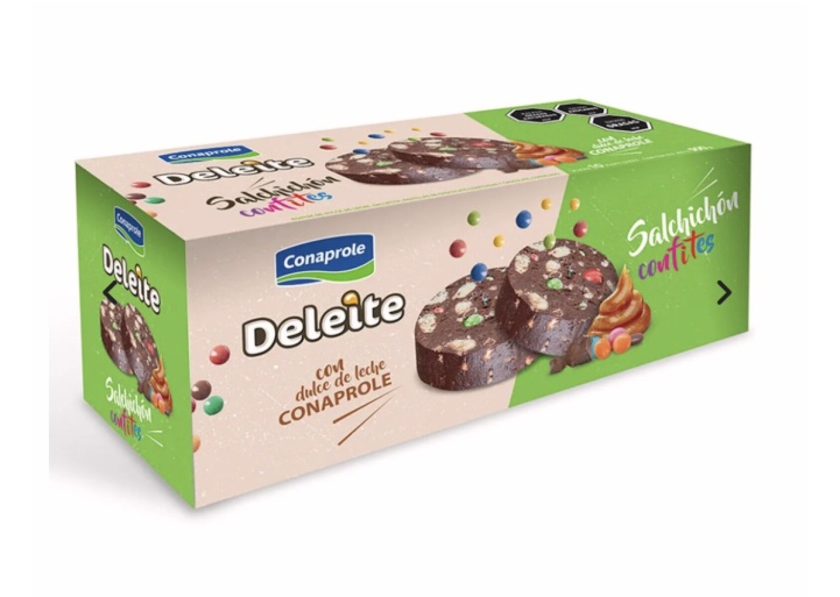 SALCHICHON CHOCOLATE CON CONFITES 