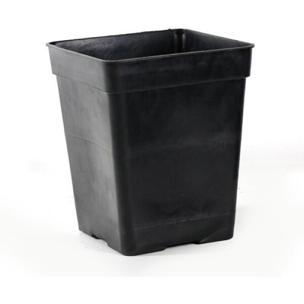MACETA CUADRADA NEGRA VEGA 5 LITROS 19CM MACETA CUADRADA NEGRA VEGA 5 LITROS 19CM