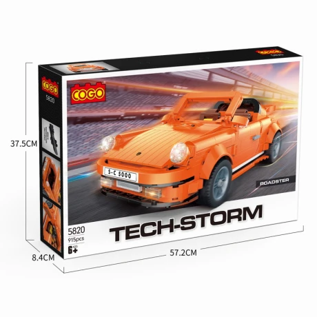 Juego de Construcción Auto Cogo Naranja 915 Piezas 5820 001