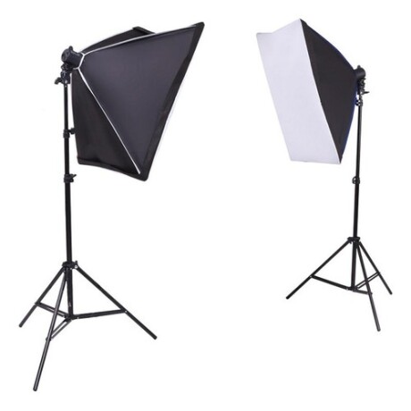 Softbox Luz para Fotografia o Video Con Atril 4 Portalamparas Softbox Luz para Fotografia o Video Con Atril 4 Portalamparas