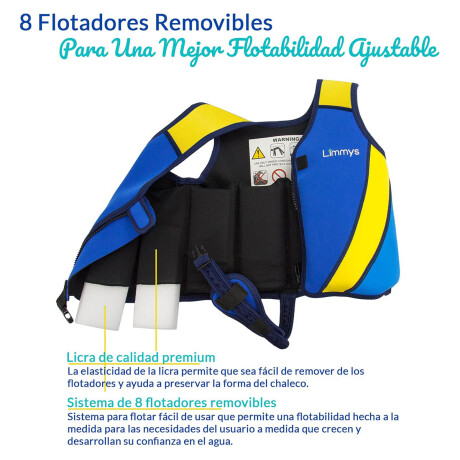 Chaleco Salvavidas Natación Neopreno Premium Niños Pis006002-m