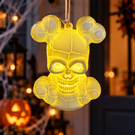 Colgante decorativo con luces Calavera