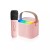 Microfono Karaoke Musical Parlante Inalambrico Infantil Color Rosado