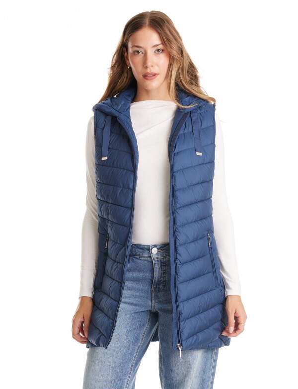 Chaleco Abrigo Puffer AZUL