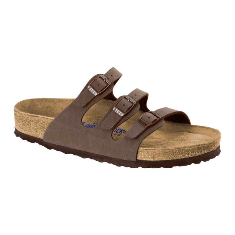Sandalia Florida Soft Footbed - Birkibuc - Regular Marron