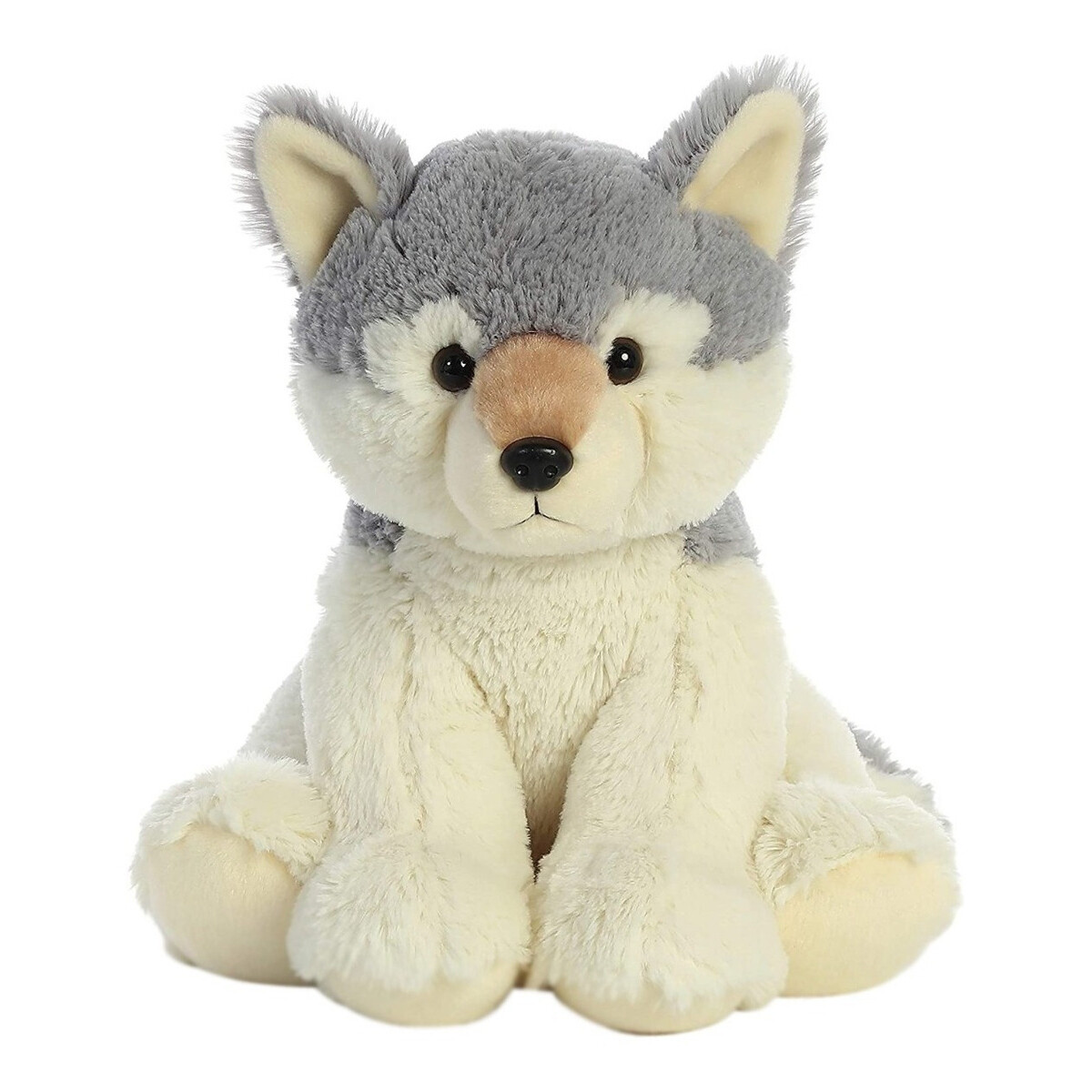 Lobo De Peluche Sentado Felpa Super Suave Juguete Aurora 