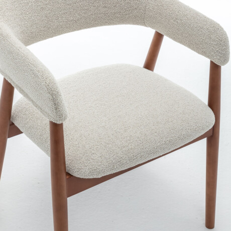 BUTACA DE COMEDOR MADERA NATURAL-BEIGE MARINA