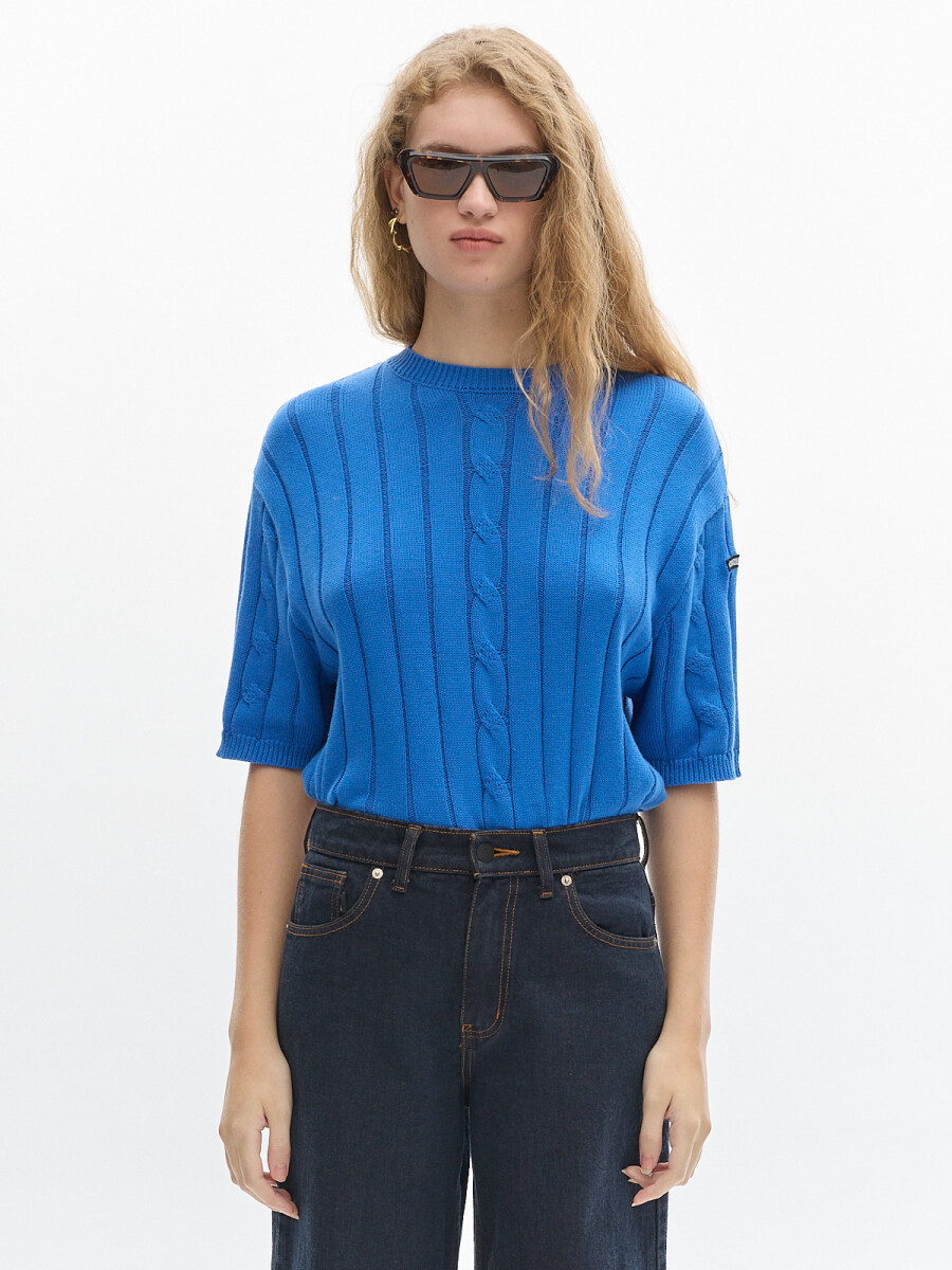 Knit T-shirt Jody - Azul 