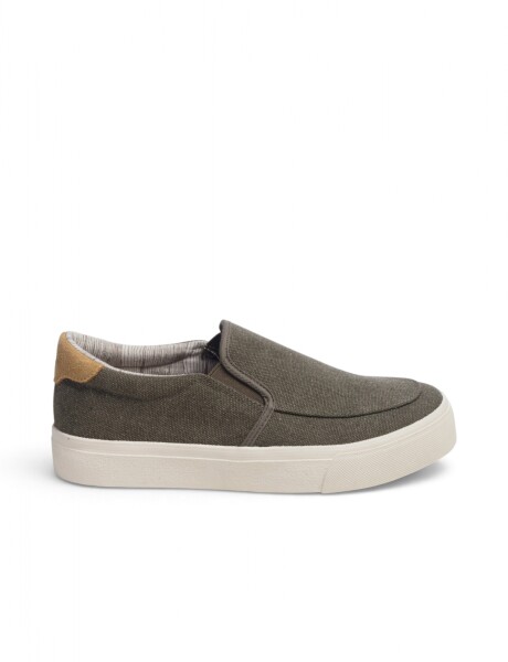 ZAPATO NAUTICO DE LONA Verde