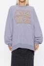 SUDADERA OVERSIZE LOGO BORDADO Gris