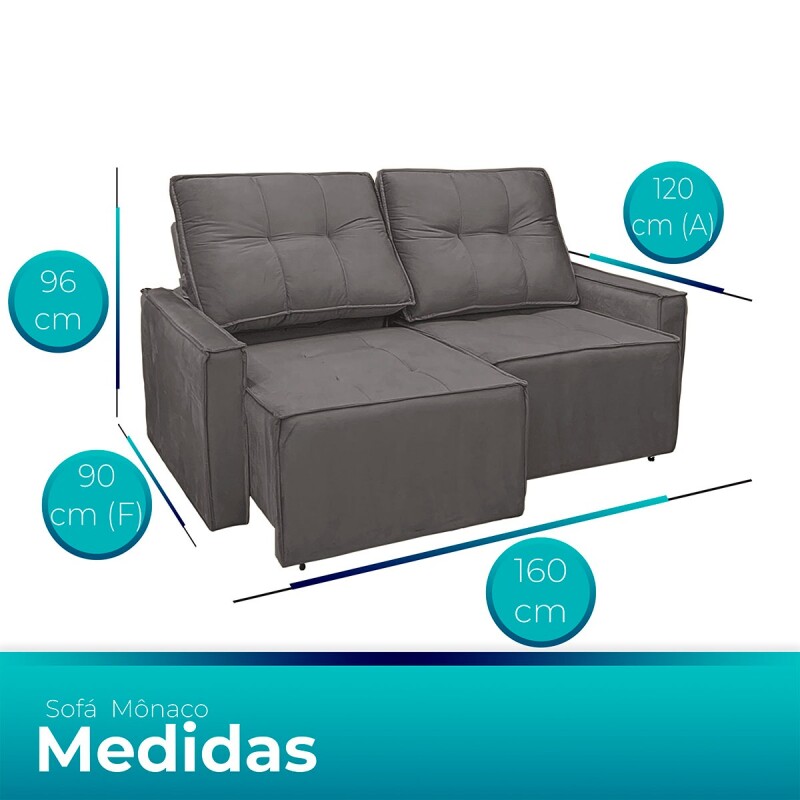 Sofá Moe Lino Lino Gris