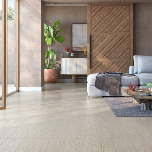 Porcelanato Tipo Travertino 60X60Cm Piso Pared 000