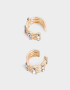 Bijou Cuff Con strass Set De Earcuffs Con Strass - Dorado