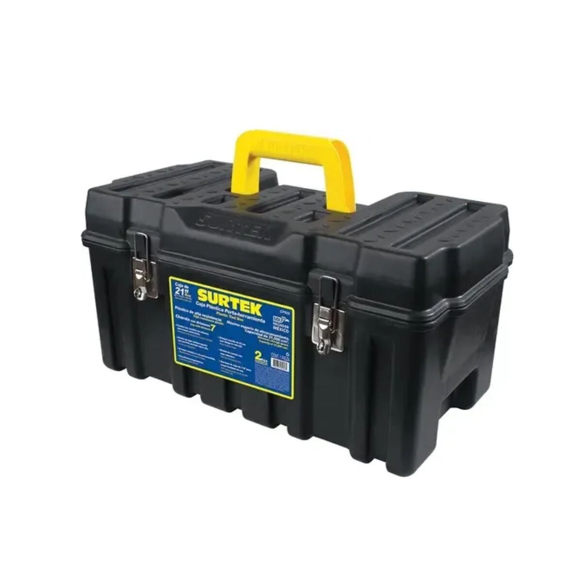 CAJA HERRAMIENTA BROCHE METAL 21X10" SURTEK Caja Herramienta Broche Metal 21x10" Surtek
