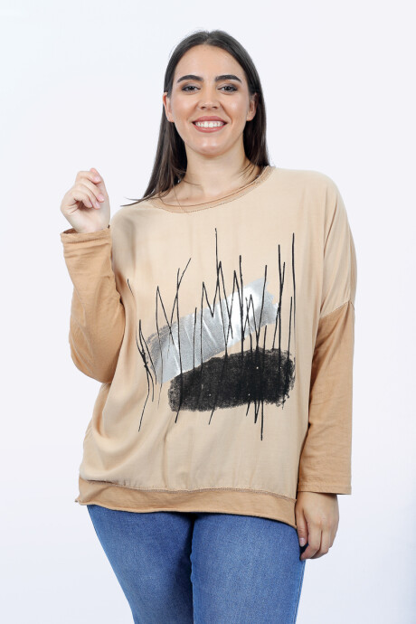 REMERA REGINA Camel