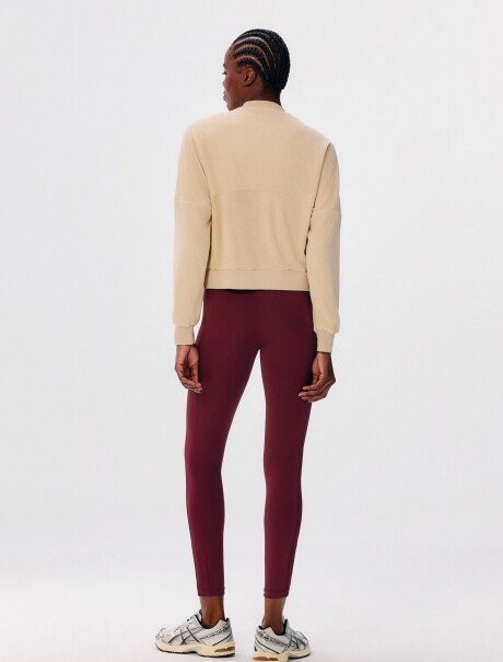 CAMPERA DE FELPA BEIGE