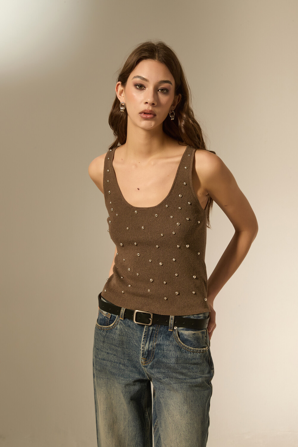 Musculosa Surat Taupe / Mink / Vison