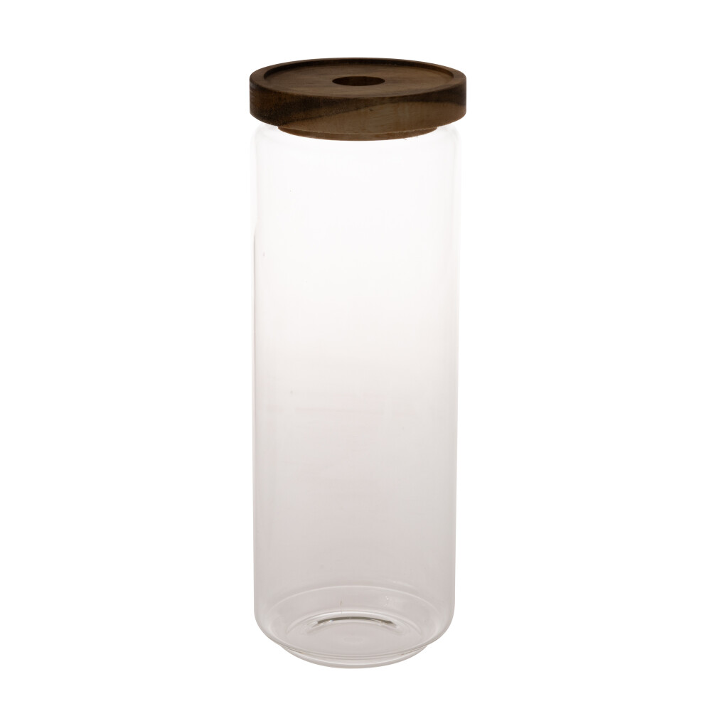 FRASCO C/ TAPA VIDRIO TRANSPARENTE 1200 ML