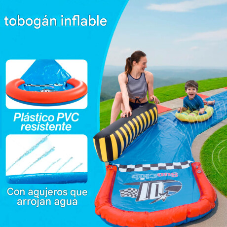Deslizador Tobogán Agua Inflable Curvo 85x478 Jilong Deslizador Tobogán Agua Inflable Curvo 85x478 Jilong