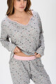 PIYAMA ESTAMPADO GRIS