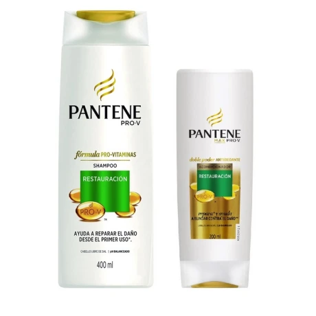 PACK SHAMPOO PANTENE RESTAURACION 400 ML+ ACONDICIONADOR 200 ML PACK SHAMPOO PANTENE RESTAURACION 400 ML+ ACONDICIONADOR 200 ML