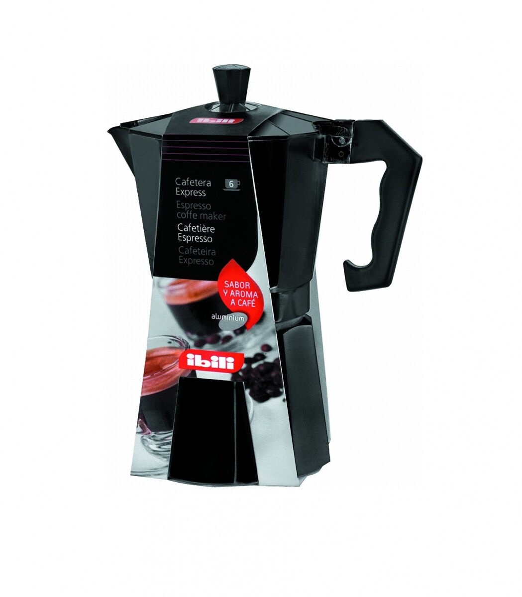 Cafetera express negra 9 Tazas 