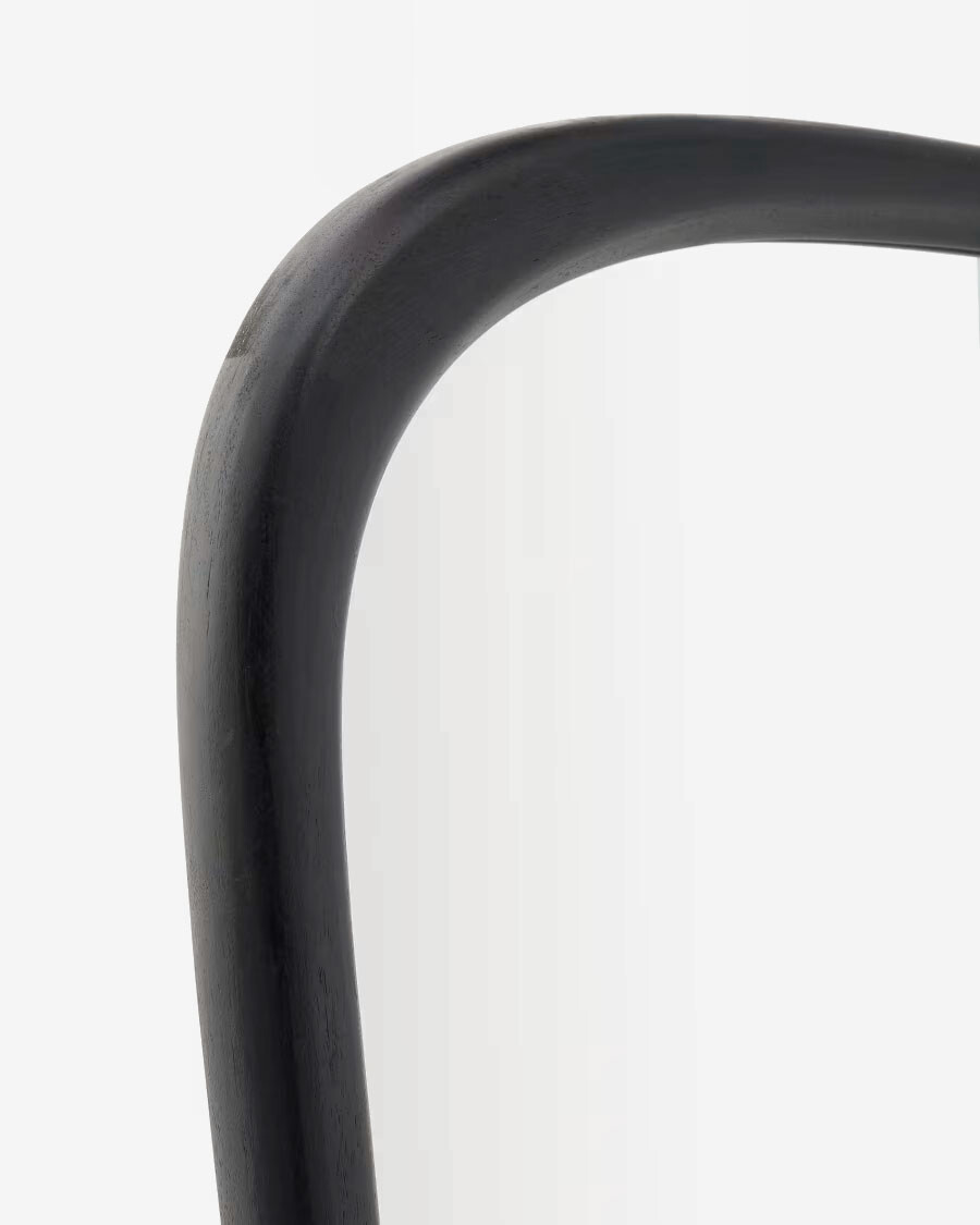 Espejo Alura de madera de teca negro 158 x 61 cm FSC