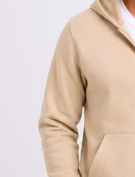 CAMPERA UNISSEX BÁSICA ADULTO BEIGE