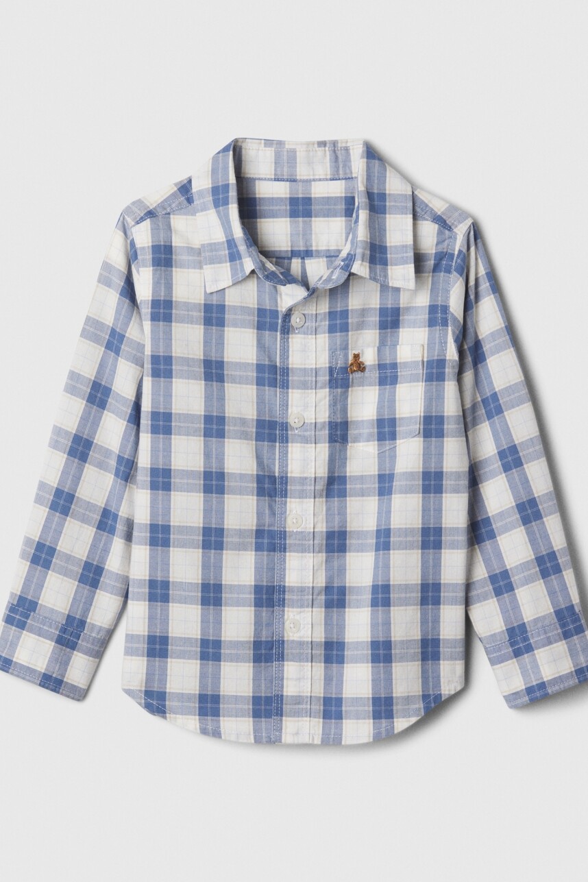 Camisa Poplin Toddler Niño Bainbridge Blue